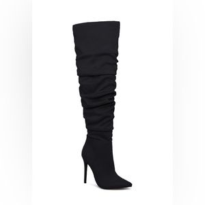 Over the knee heeled boots!